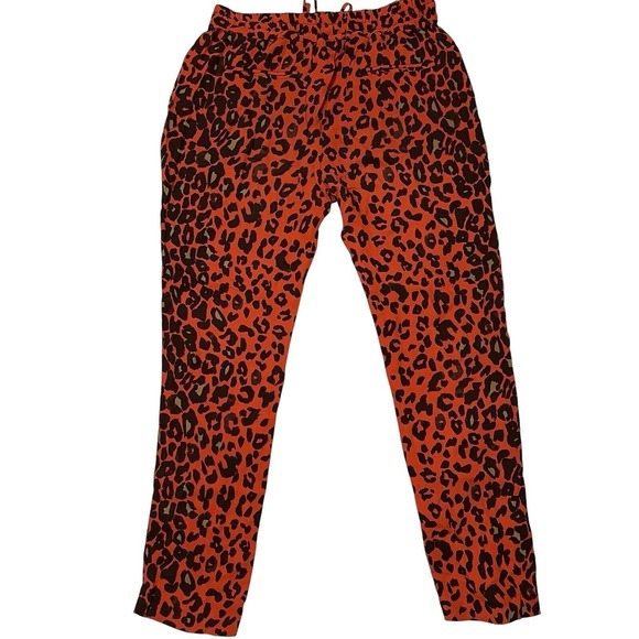 A.L.C. Silk Red Leopard Tank Tapered Set Sz Large maximalist chic boho eclectic - Picture 7 of 10